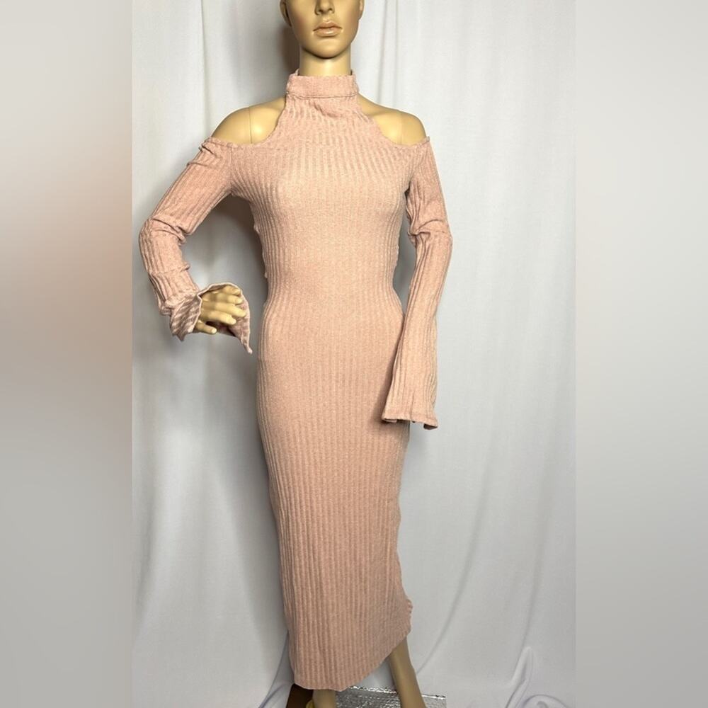 Lavish Alice Pink Sweater Dress Lovely Tie Design Back